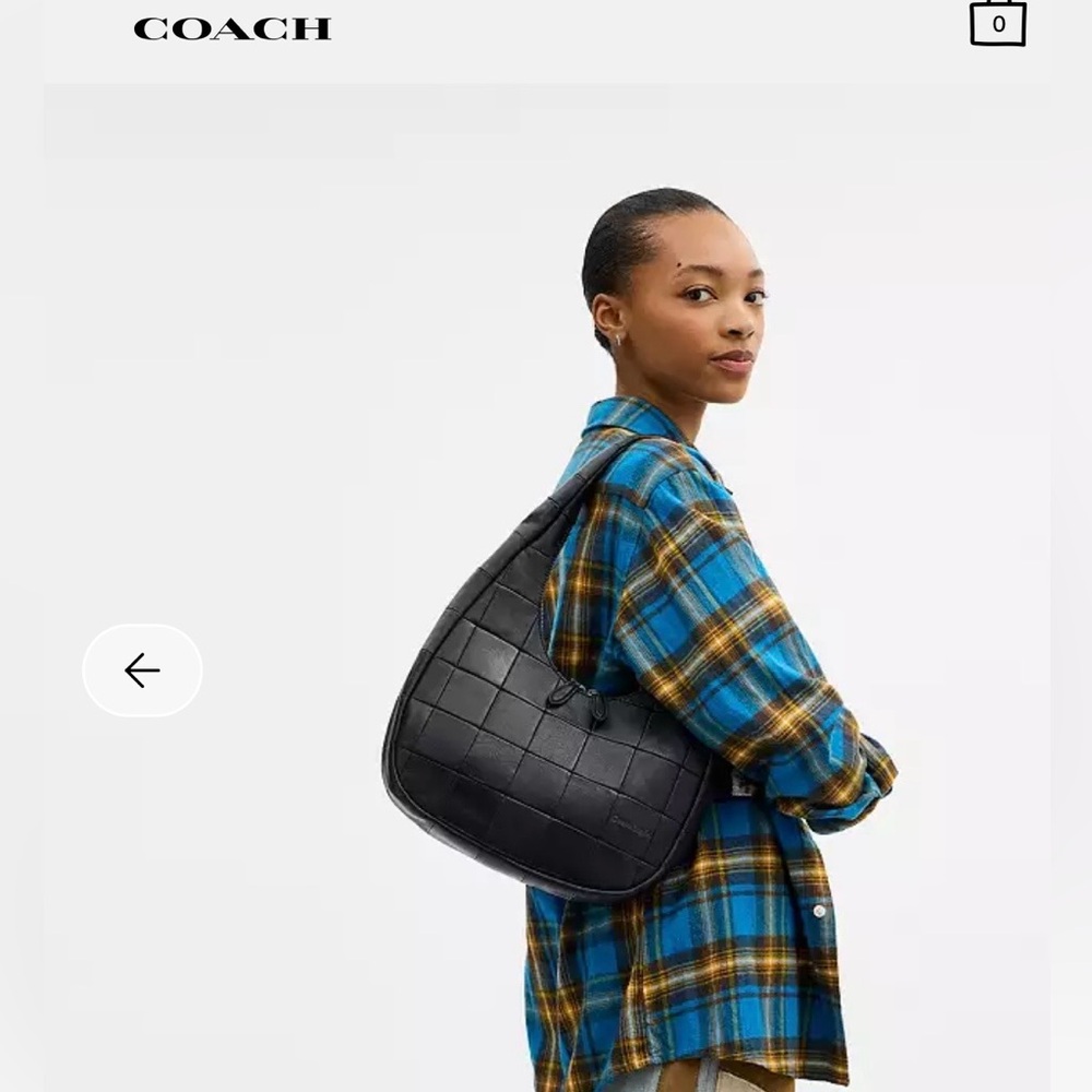 Coach Leather Alter/Ego Crescent Shoulder Bag - Picture 8 of 9